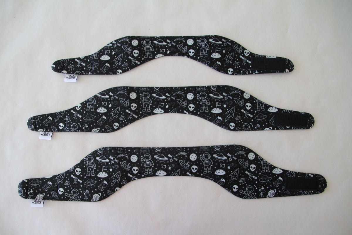 Audry Space Swim Ear Band - Neoprene Ear Protection for Kids with Grommets